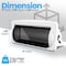 Pyle Water Resistant Marine Stereo Cover - Boat Radio Protector Shield with Flip-up Door, Gasket PLMRCW2 - alternate 10